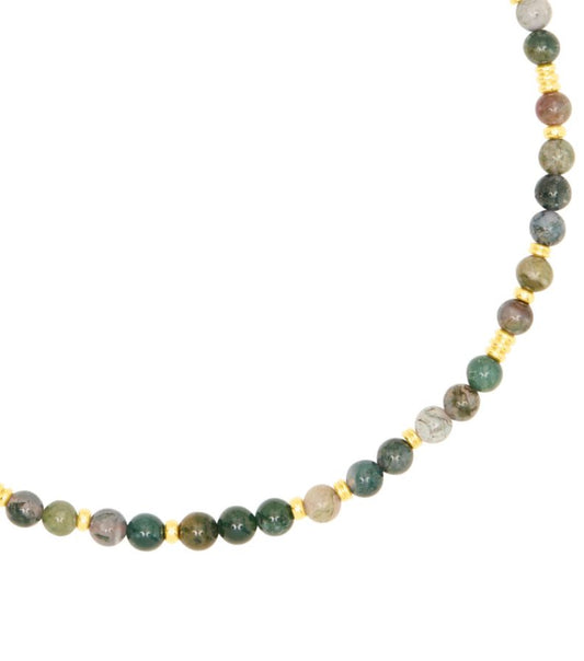 Jaipur Choker Indian Agate-Jewelry-Uniquities