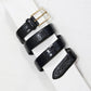 Crock Print Belt in Black-Accessories-Uniquities
