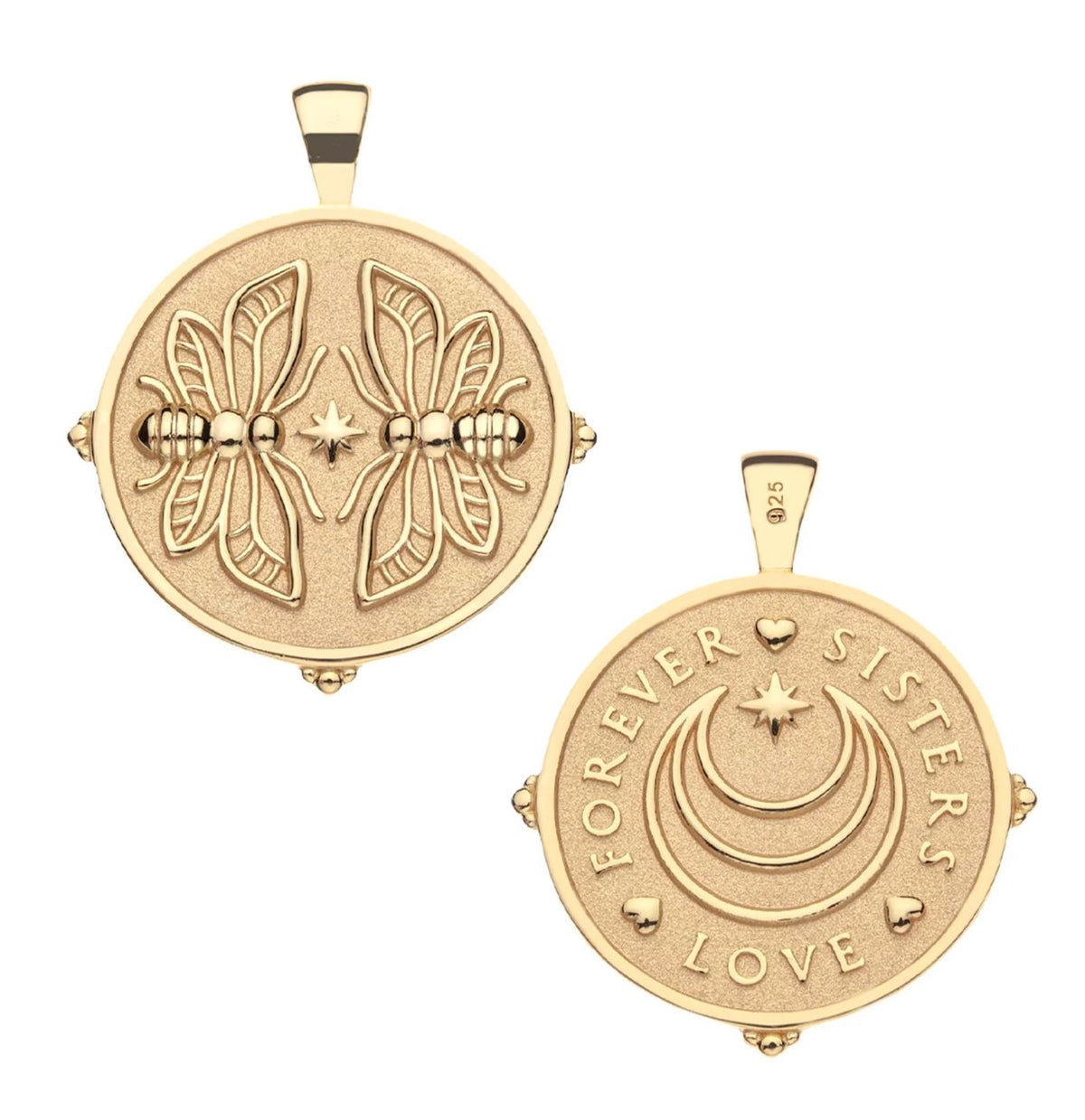 Sisters Forever Coin Necklace by Jane Win - Image 2