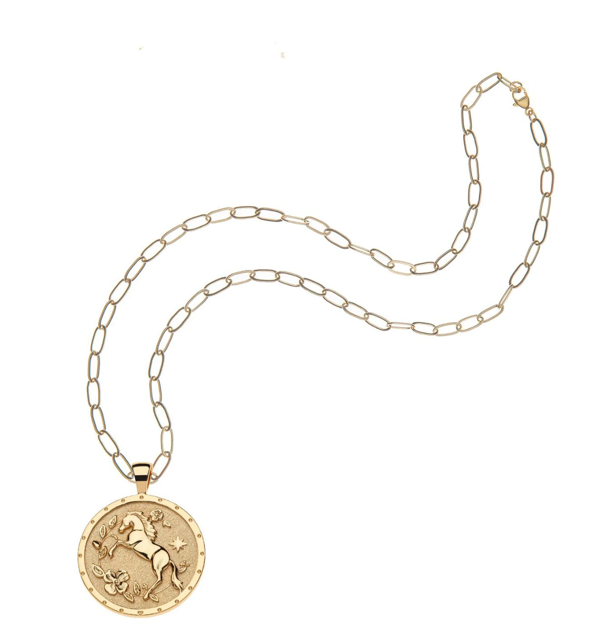 Year Of The Horse Coin Necklace by Jane Win - Image 1
