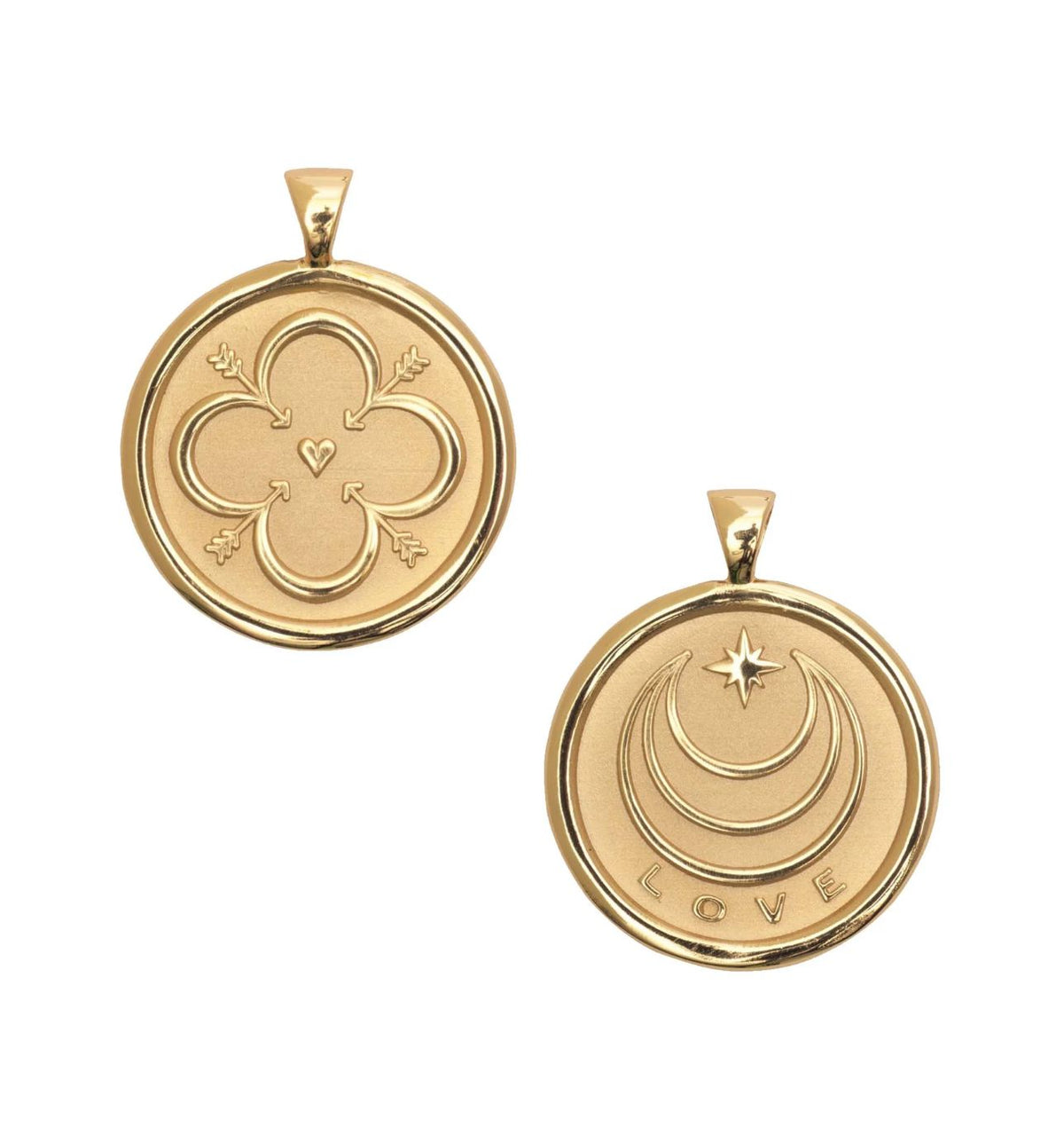 Love Pendant Coin Necklace by Jane Win - Image 2