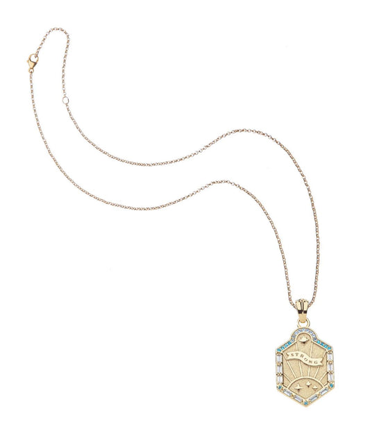 Strong Shield Pendant Necklace by Jane Win - Image 1