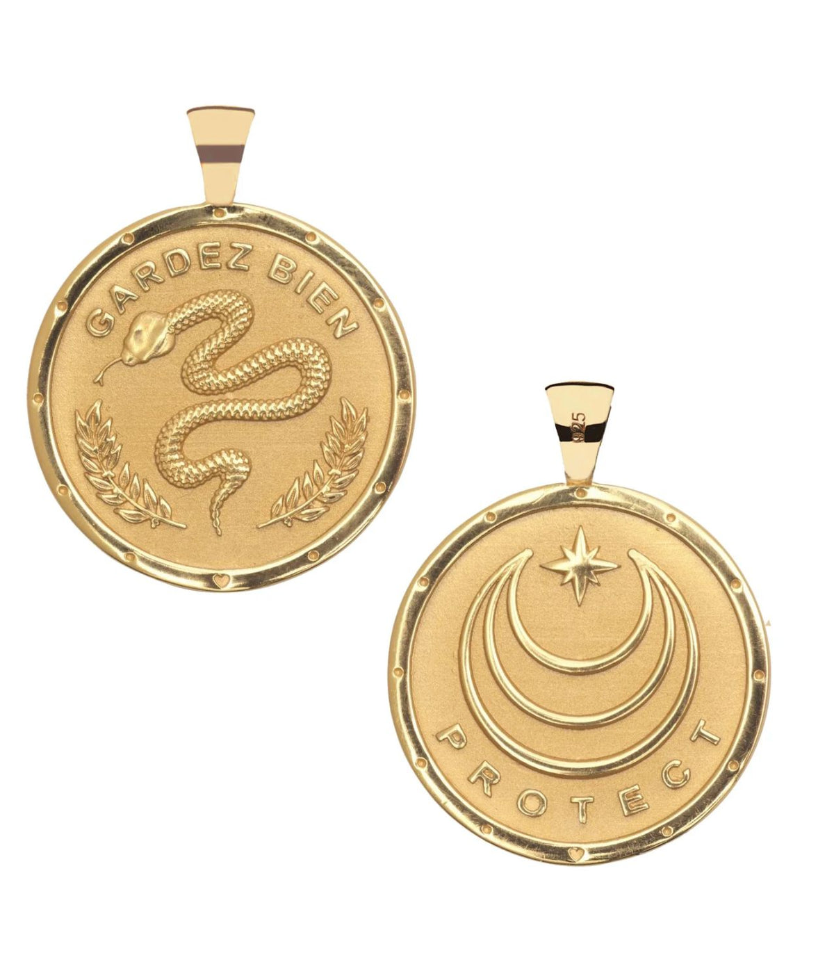 Protect Pendant Coin Necklace by Jane Win - Image 2