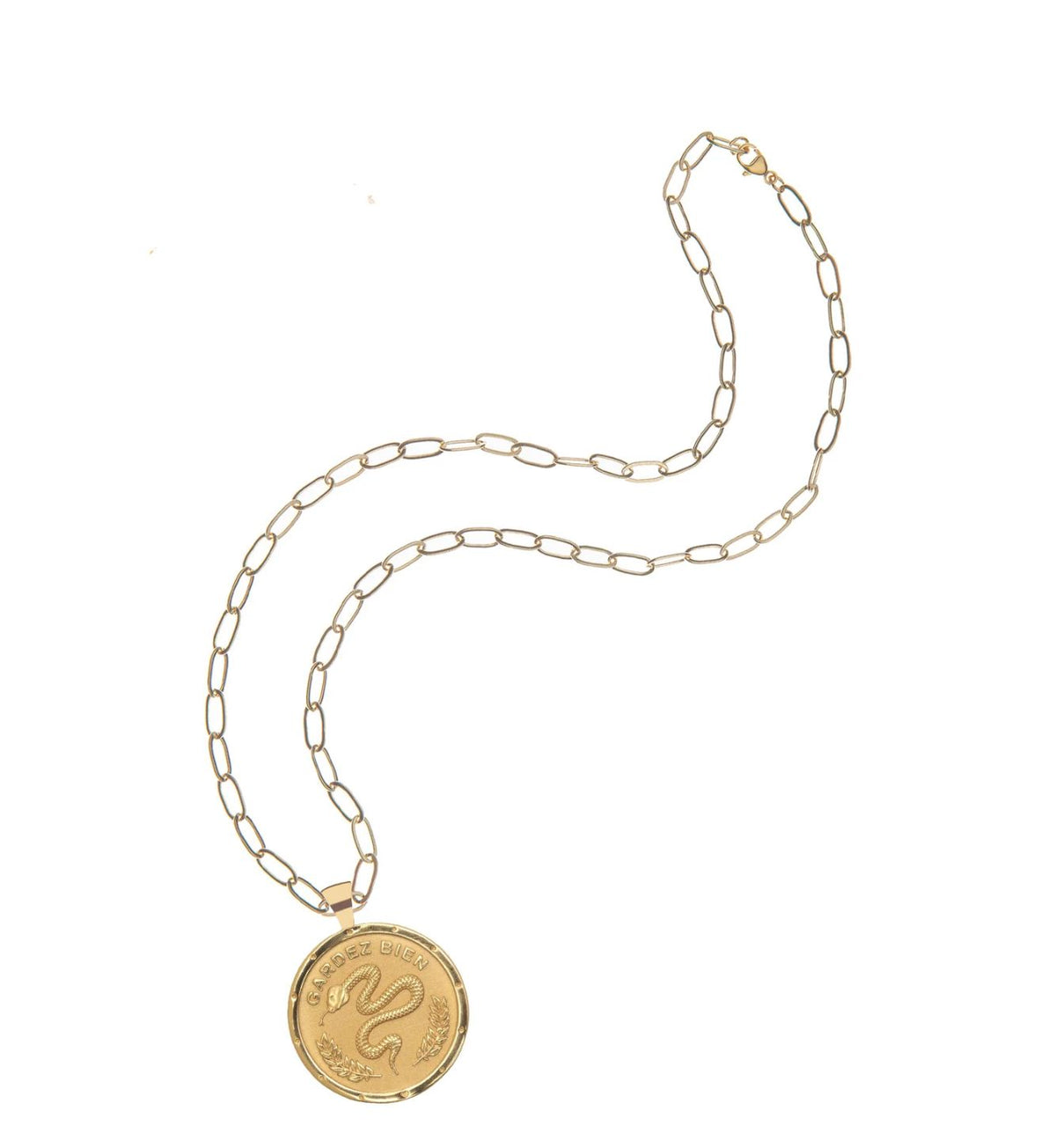 Protect Pendant Coin Necklace by Jane Win - Image 1