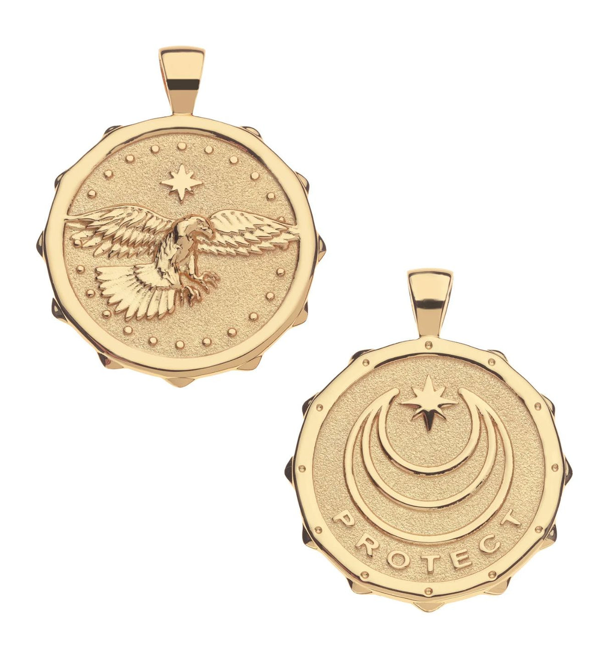 Protect Eagle Coin Necklace by Jane Win - Image 3