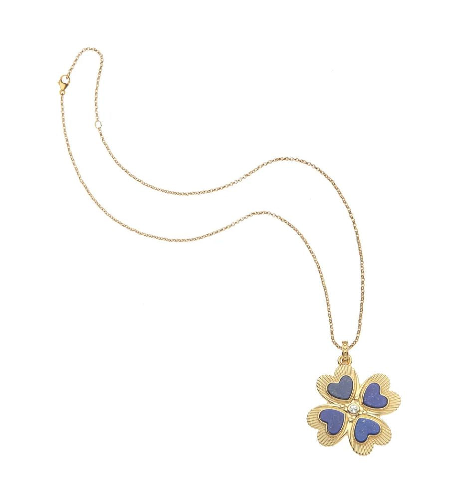 Lucky In Love Lapis Necklace-Jewelry-Uniquities