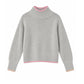 Mockneck with Colorblock Tipping-Sweaters-Uniquities