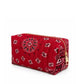 Bandana Cosmetic Pouch in Classic Red-Accessories-Uniquities
