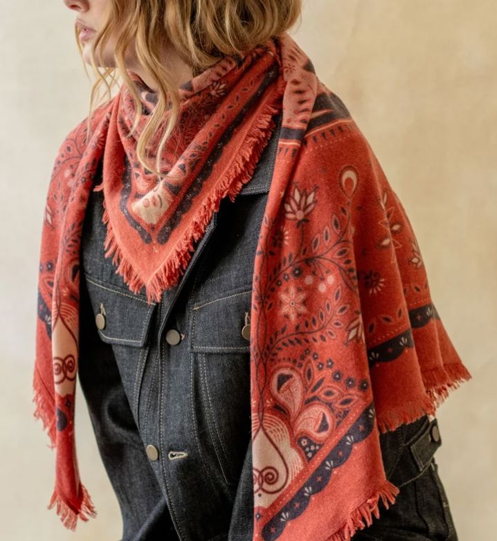 Celestial Bird Cashmere Wrap by Freya - Image 1