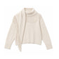 Cashmere Blend Scarf Sweater by White + Warren - Image 1
