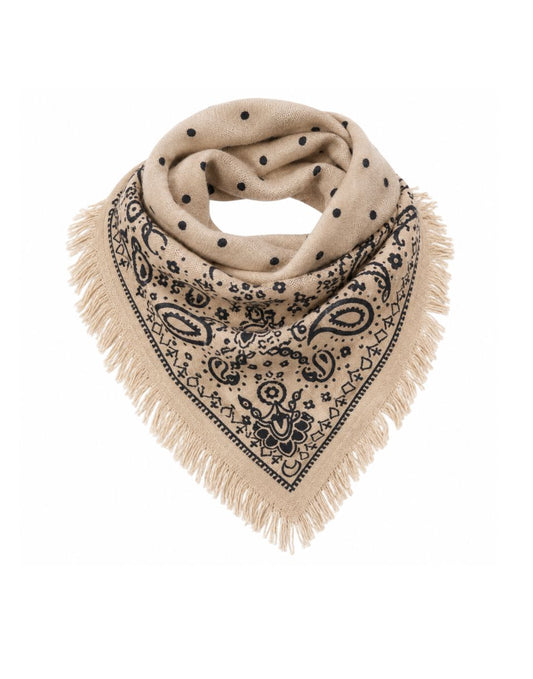 Cashmere Printed Bandana-Accessories-Uniquities