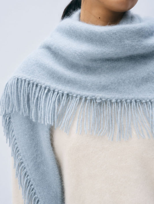 Cashmere Blend Triangle Scarf-Accessories-Uniquities