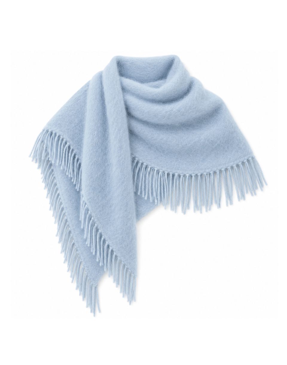 Cashmere Blend Triangle Scarf by White + Warren - Image 1