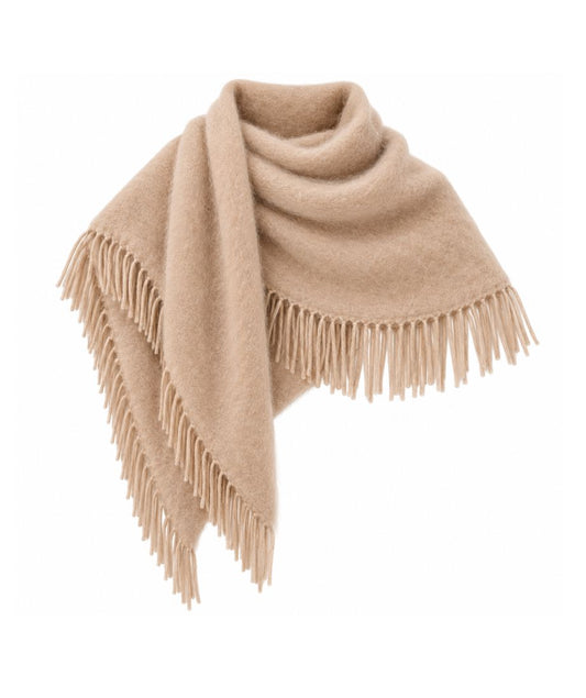 Cashmere Blend Triangle Scarf-Accessories-Uniquities
