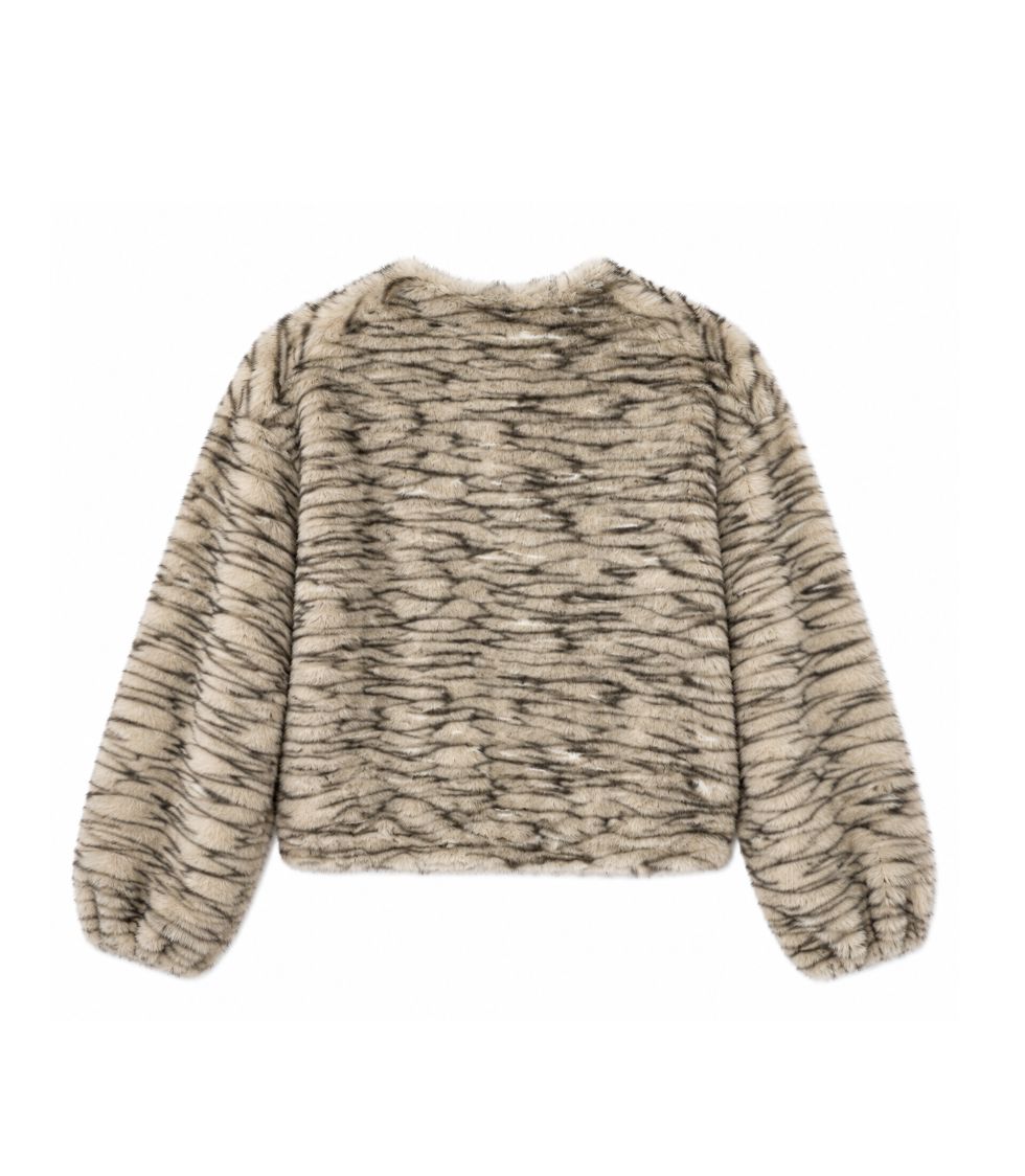 Mia Faux Fur Bomber by Kendall Lane - Image 2
