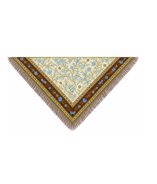 Gaia Silk Fringe Bandana-Accessories-Uniquities