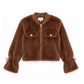 Faux Fur Cinched Sleeve Jacket by Dolce Cabo - Image 1