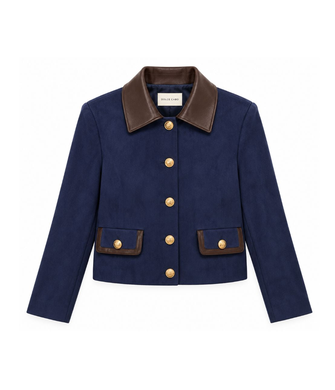 Faux Leather Trimmed Jacket by Dolce Cabo - Image 1