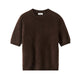 Brushed Short Sleeve-Sweaters-Uniquities
