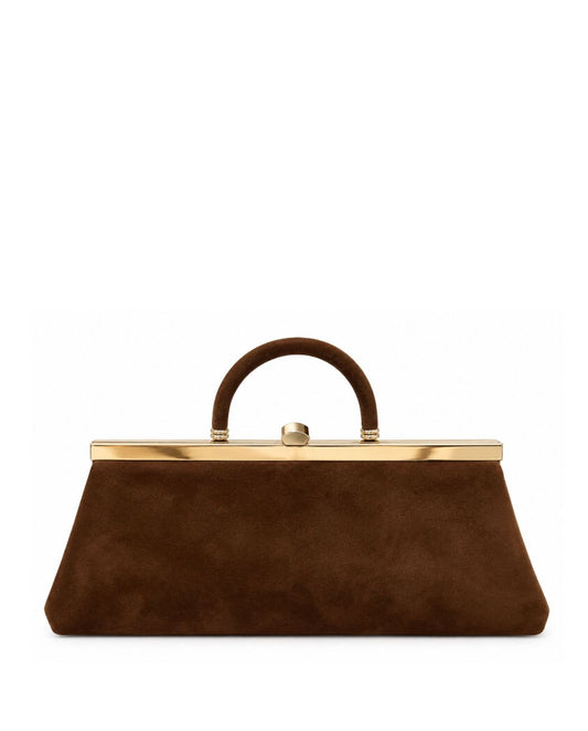 Convertible Clutch Suede-Accessories-Uniquities