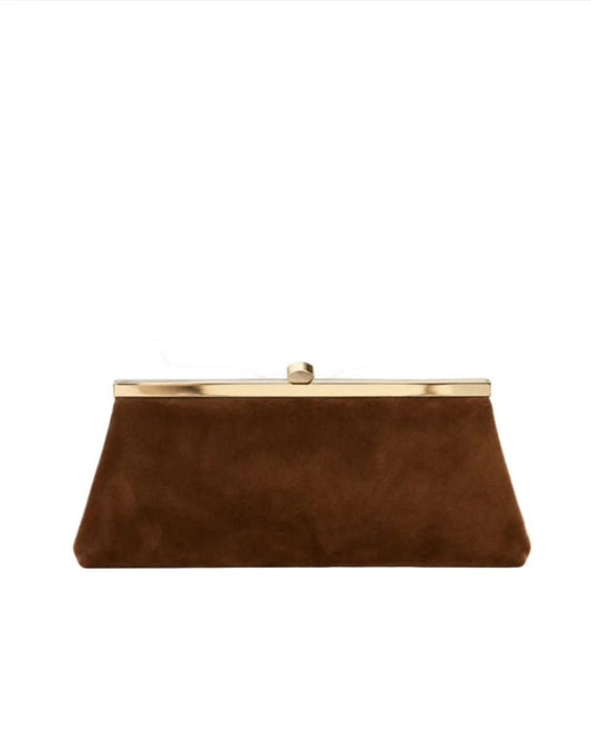 Convertible Clutch Suede-Accessories-Uniquities