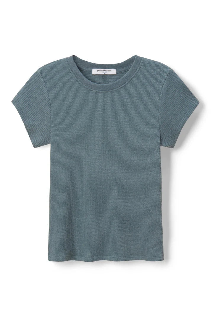 Mindy Brushed Waffle Tee-Tee Shirts-Uniquities