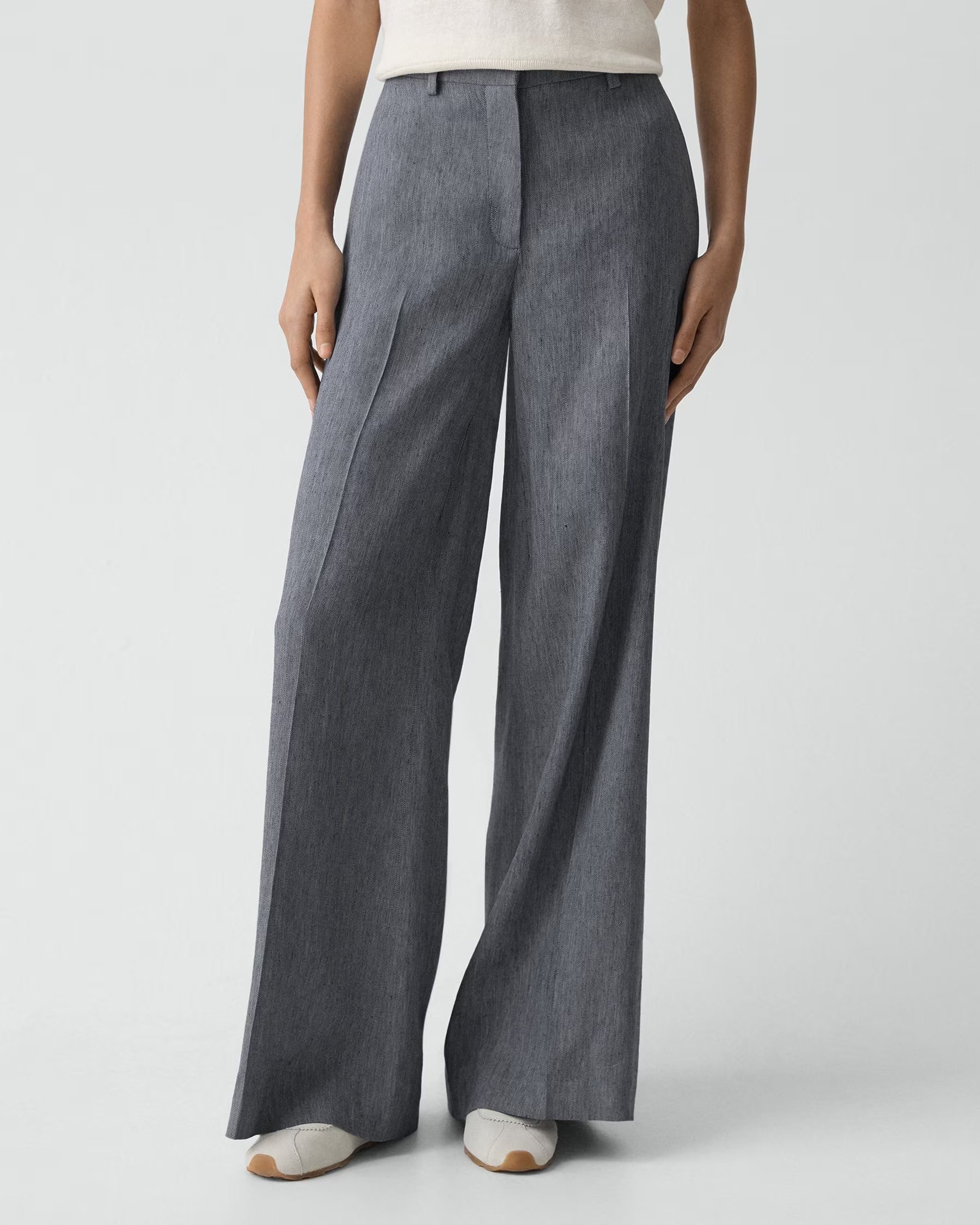 Wide Leg Trouser-Bottoms-Uniquities