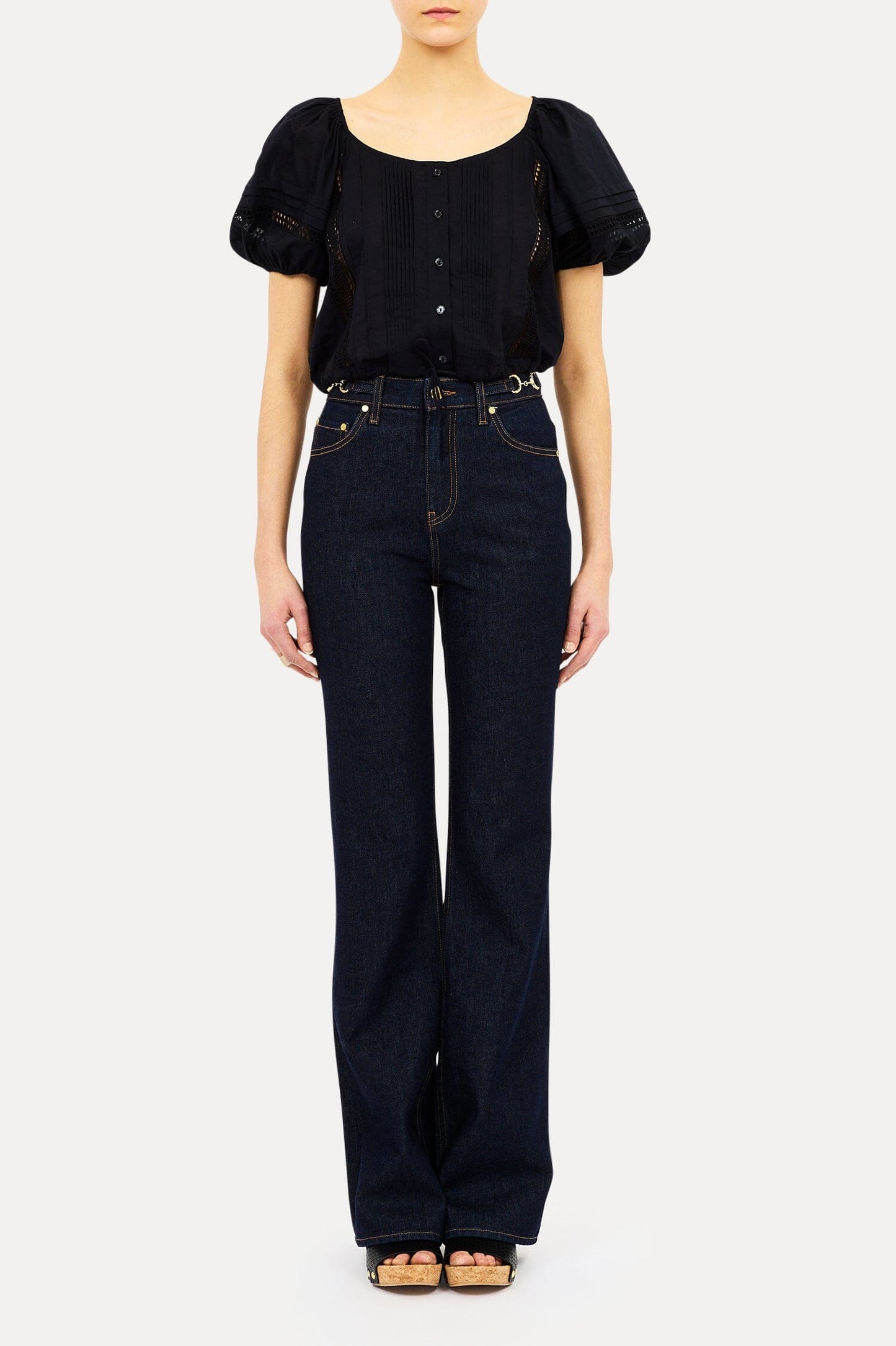 Clara Short Sleeve Cotton Top-Tops/Blouses-Uniquities