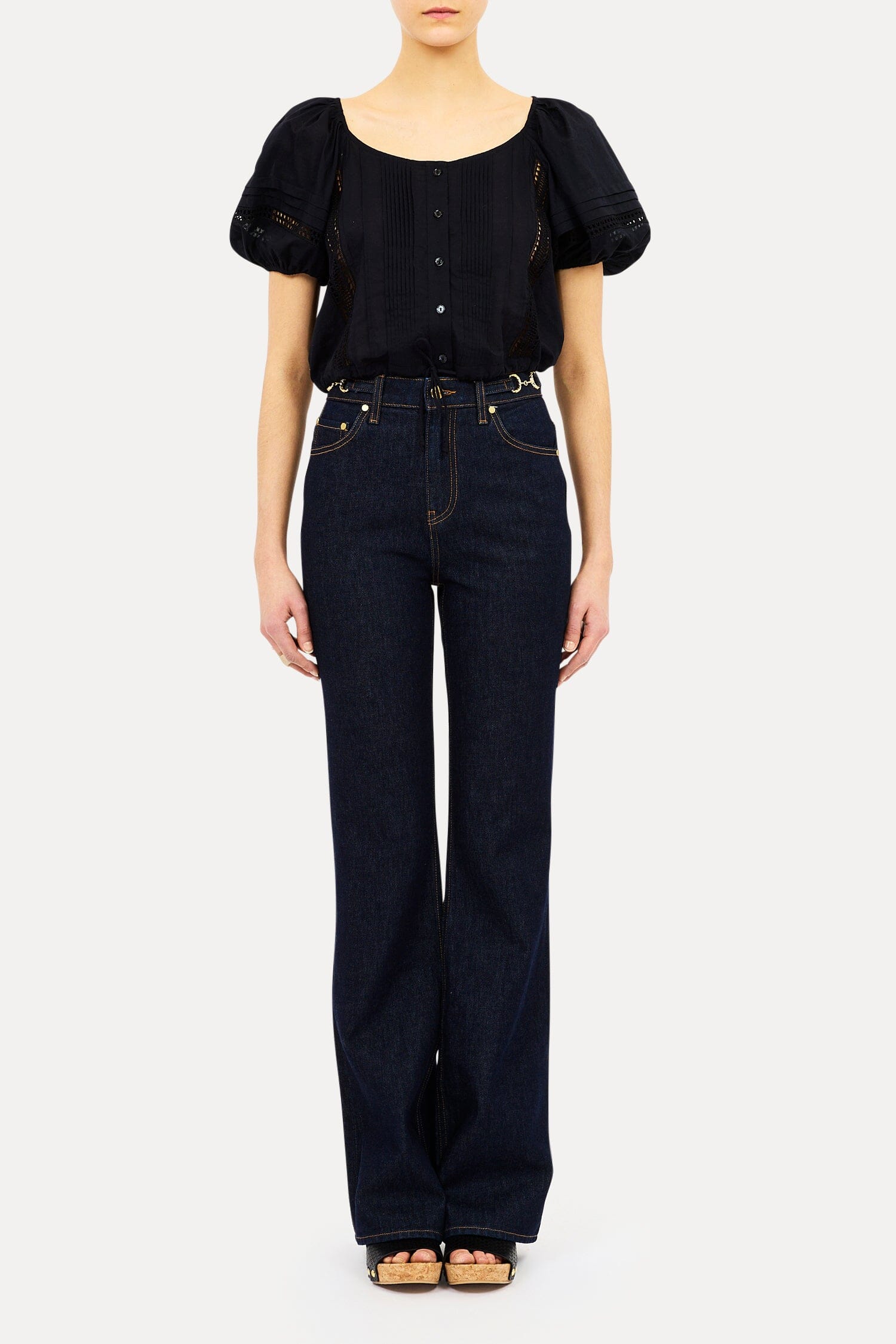 Clara Short Sleeve Cotton Top-Tops/Blouses-Uniquities