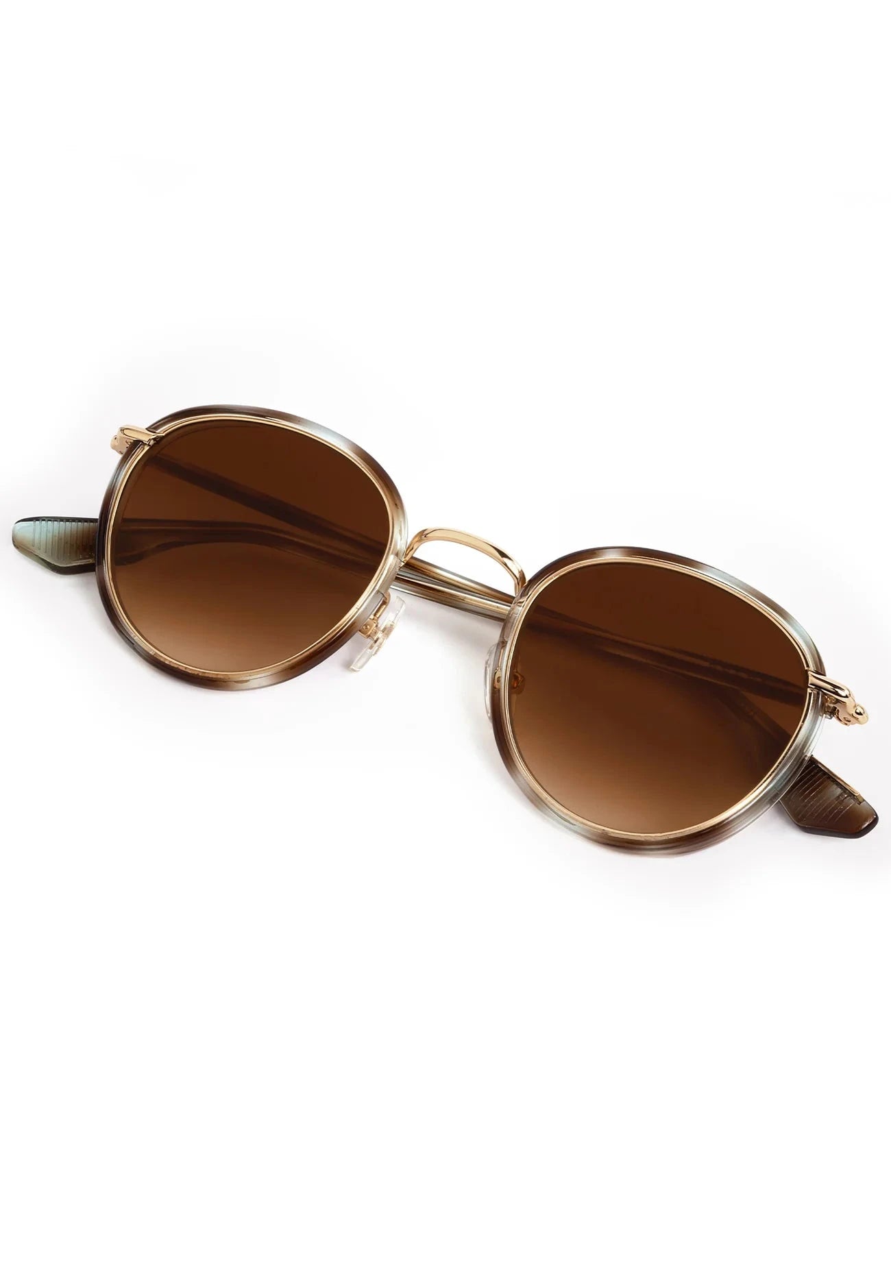 Tate Sunglasses Aquamarine Tortoise 18k-Accessories-Uniquities