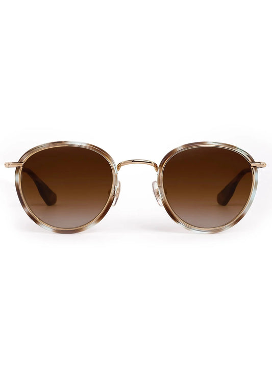 Tate Sunglasses Aquamarine Tortoise 18k-Accessories-Uniquities