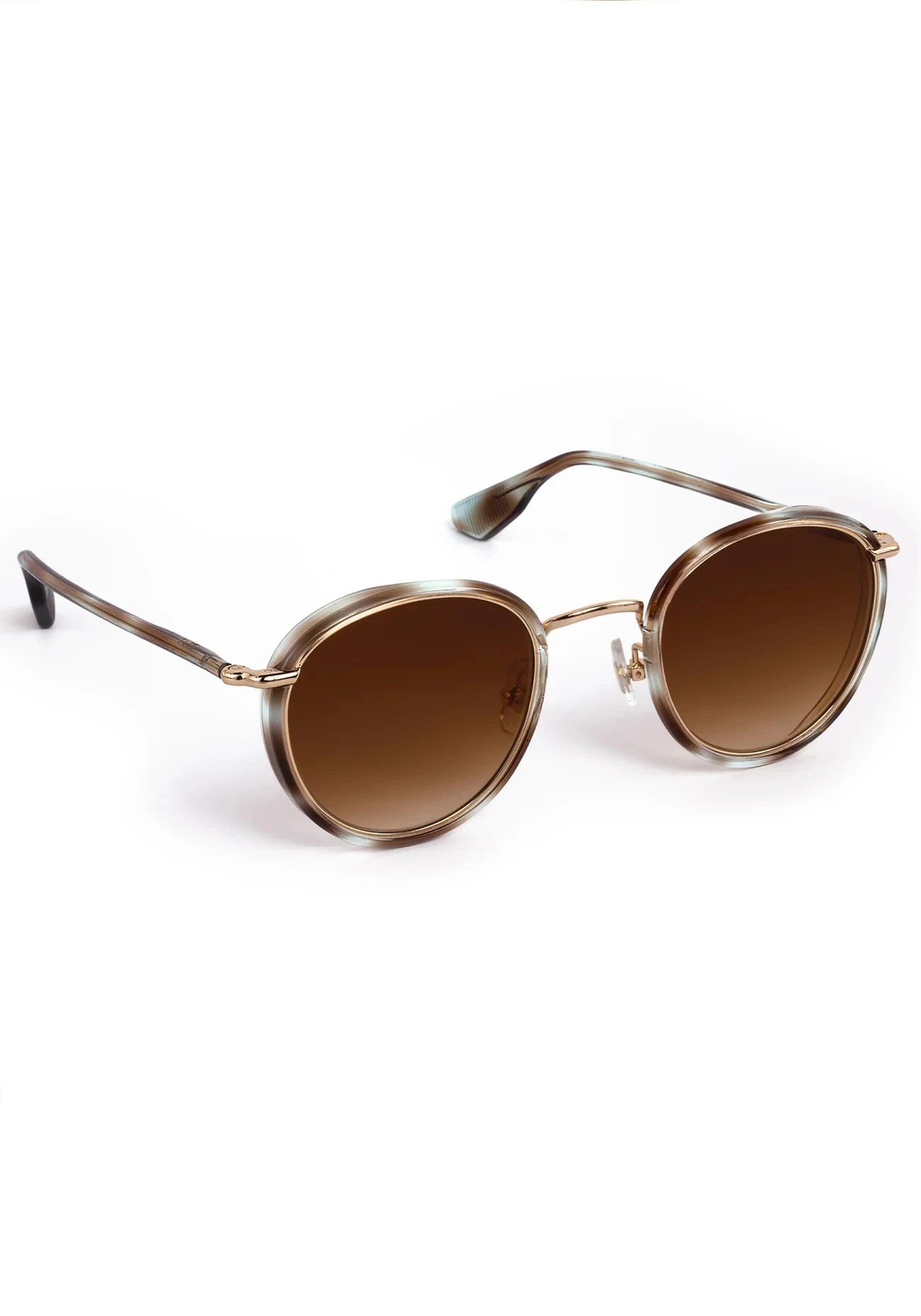 Tate Sunglasses Aquamarine Tortoise 18k-Accessories-Uniquities