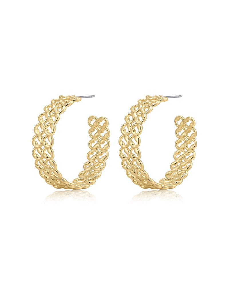 Metal Lace Hoops-Jewelry-Uniquities