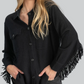 Stella Fringe Boyfriend Shirt-Tops/Blouses-Uniquities