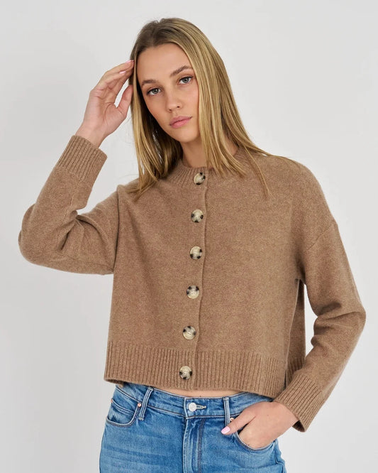 Nina Cashmere Cardigan-Sweaters-Uniquities