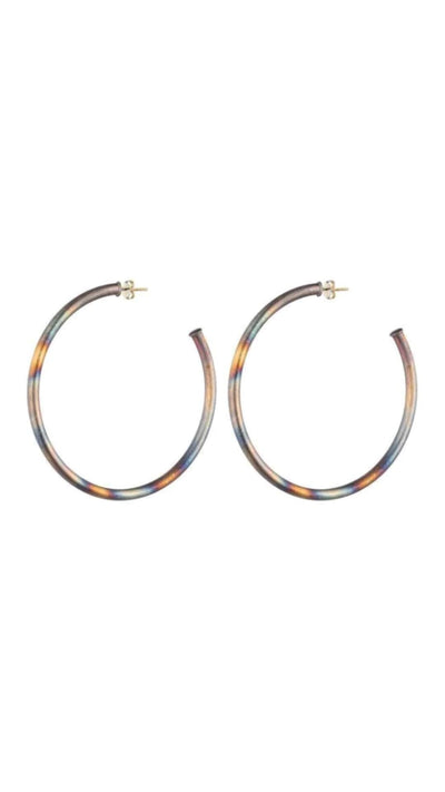 Everybody's Favorite Hoop Burnished Silver-Jewelry-Uniquities