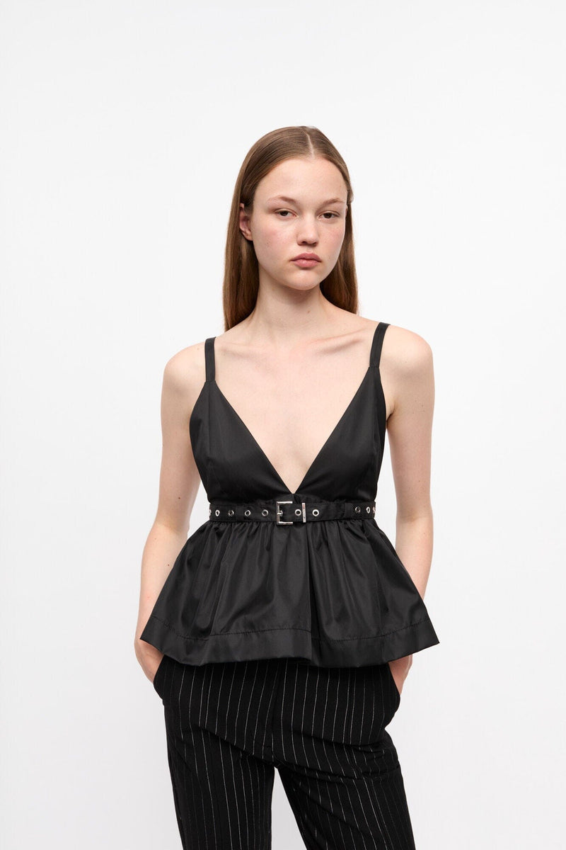 Duchesse Nylon Strap Top-Tops/Blouses-Uniquities