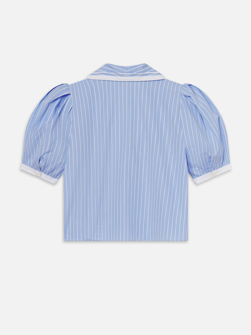 Stripe Sailor Blouse-Tops/Blouses-Uniquities