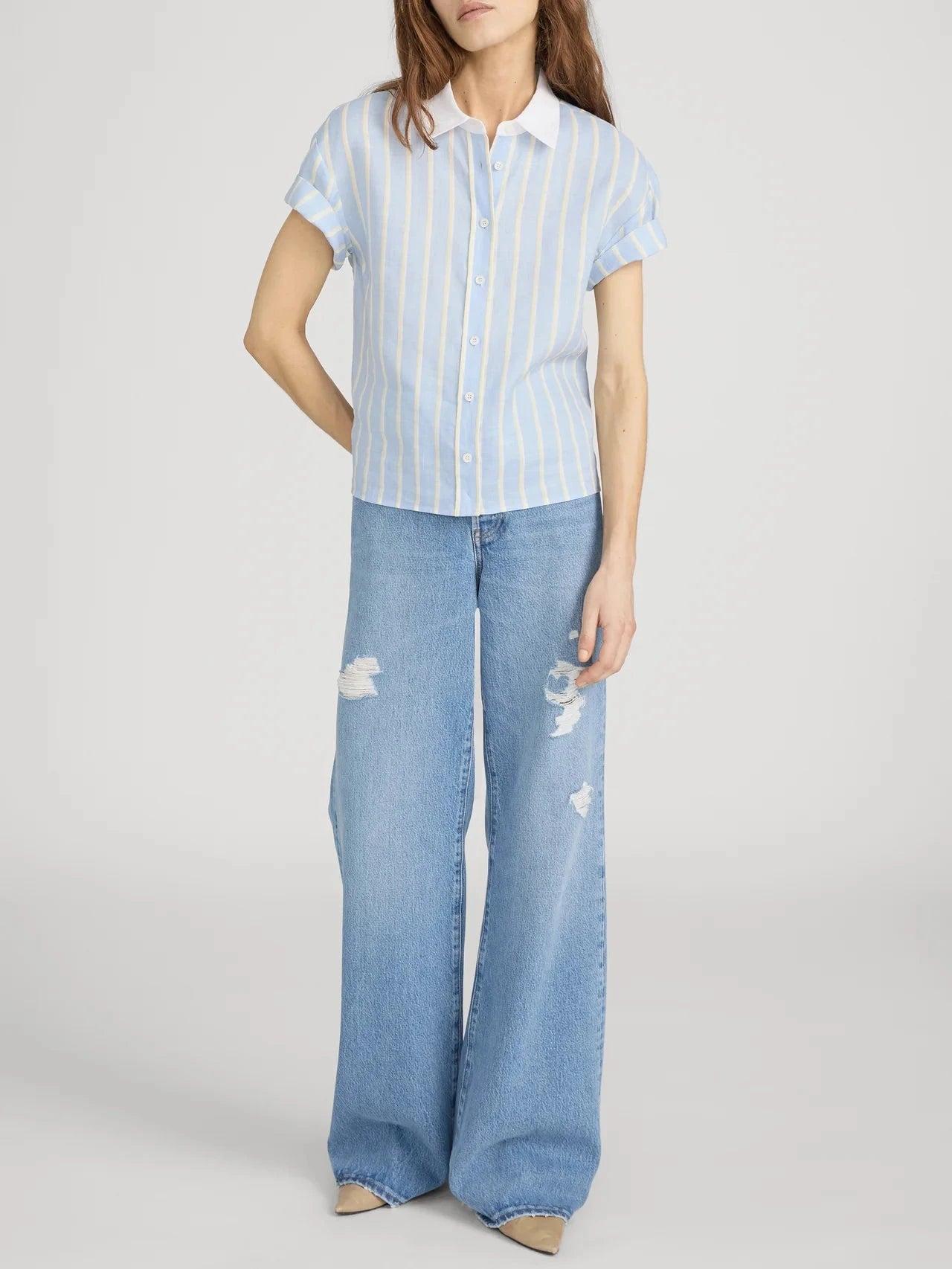 Linen Boardwalk Shirt-Tops/Blouses-Uniquities