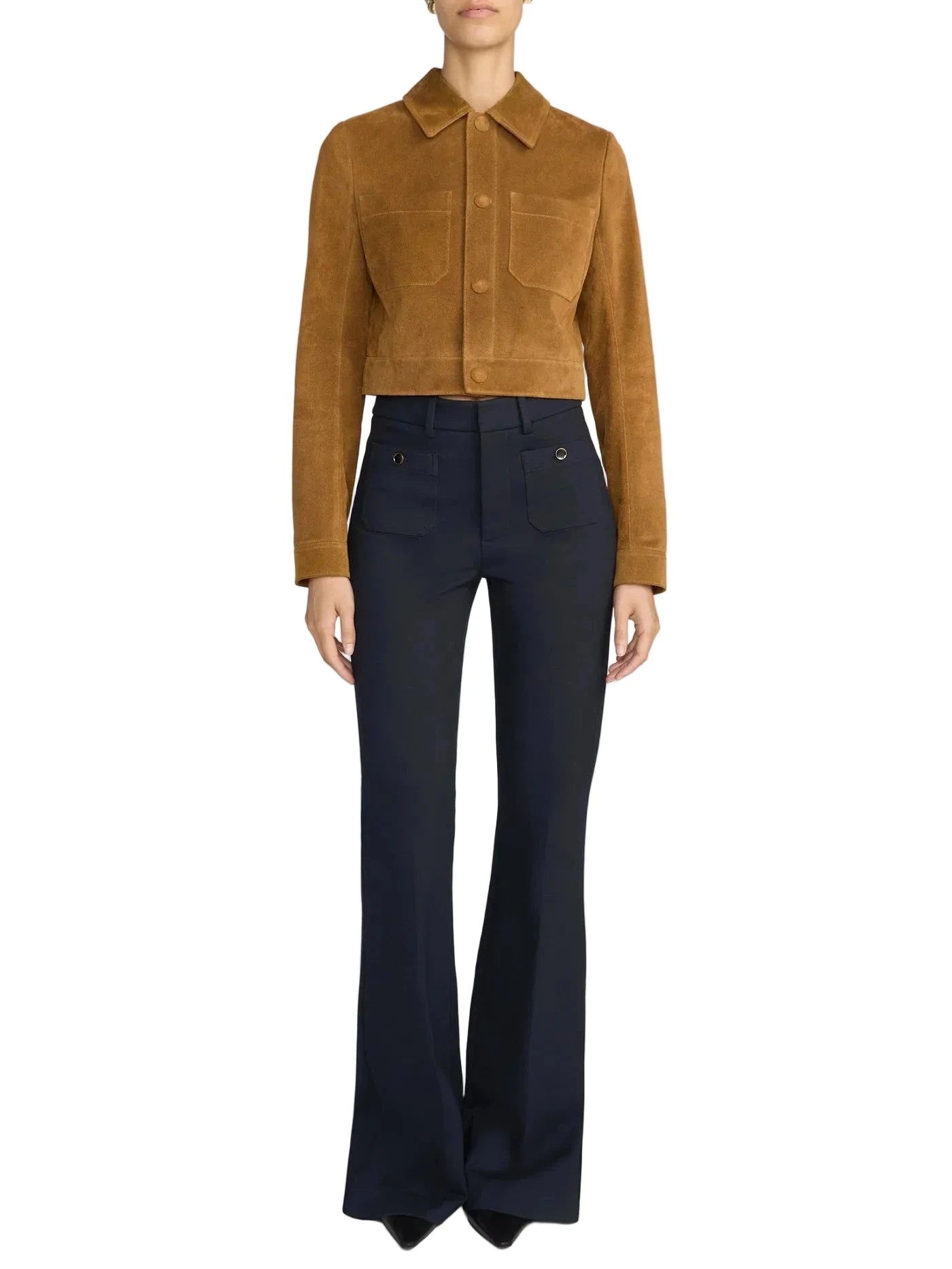 Flare Trouser Shrunken Pocket