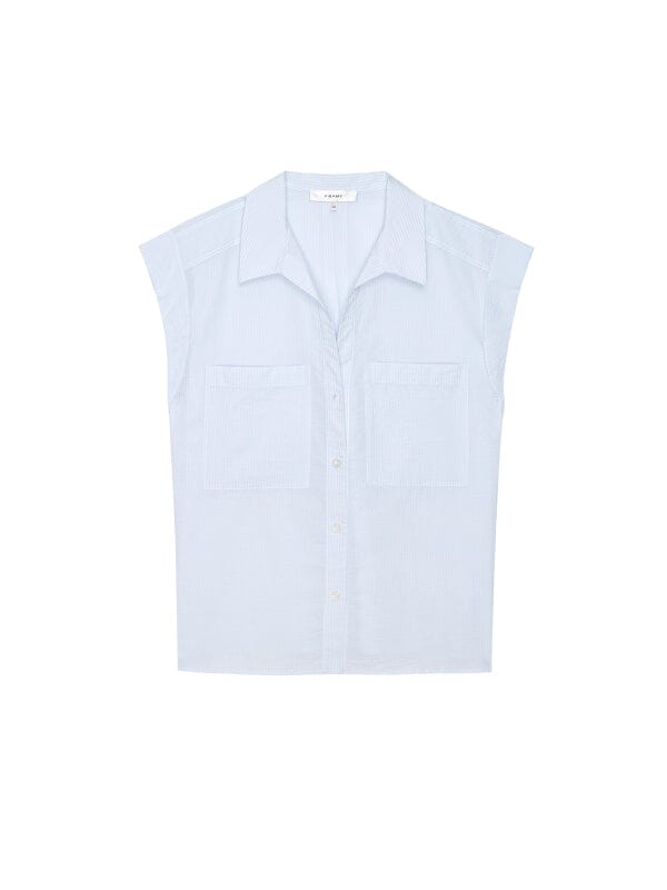 Seersucker Leisure Shirt-Tops/Blouses-Uniquities