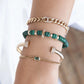 14k Curb Emerald Bracelet-Jewelry-Uniquities
