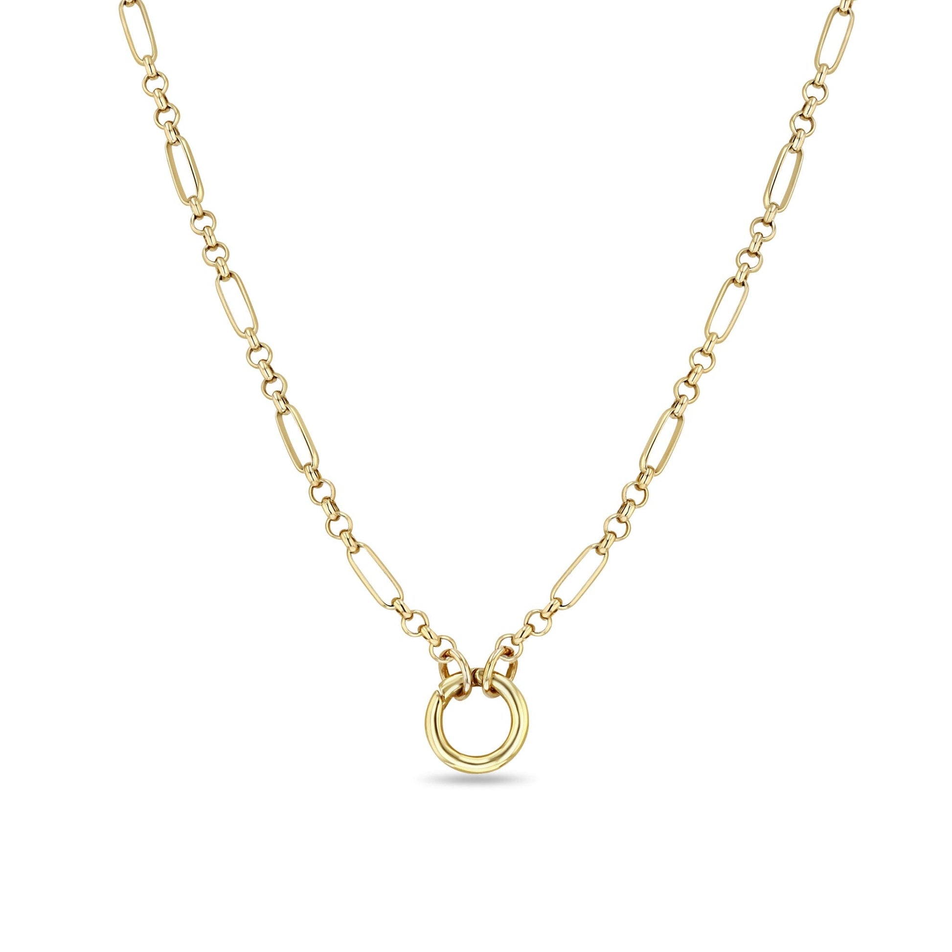 14k Paperclip Enhancer Necklace-Jewelry-Uniquities