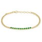 14k Emerald Tennis Bracelet-Jewelry-Uniquities