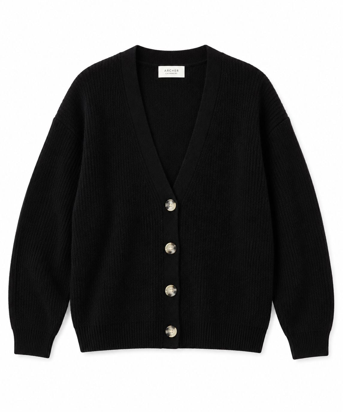 Poppy Cashmere V-Neck Cardigan-Sweaters-Uniquities