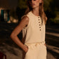Marla Button Placket Tank-Lounge-Uniquities