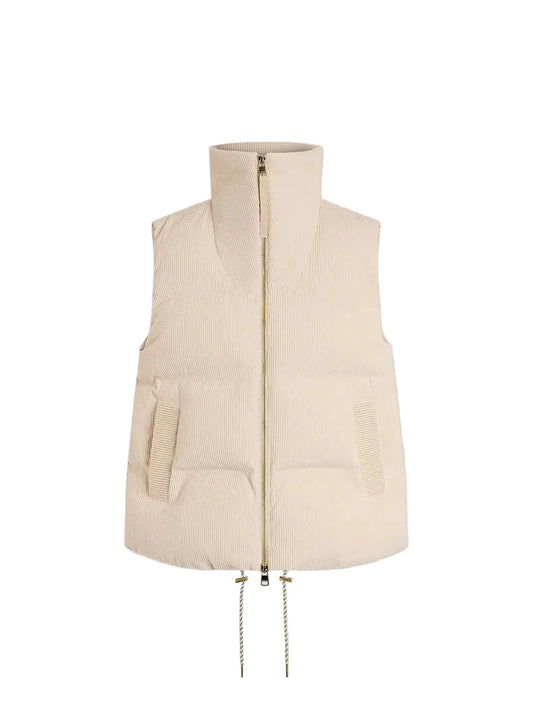 Lilah Cord Puffer Gilet-Jackets-Uniquities