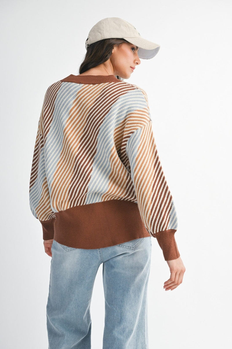 Millie Striped Sweater-Sweaters-Uniquities