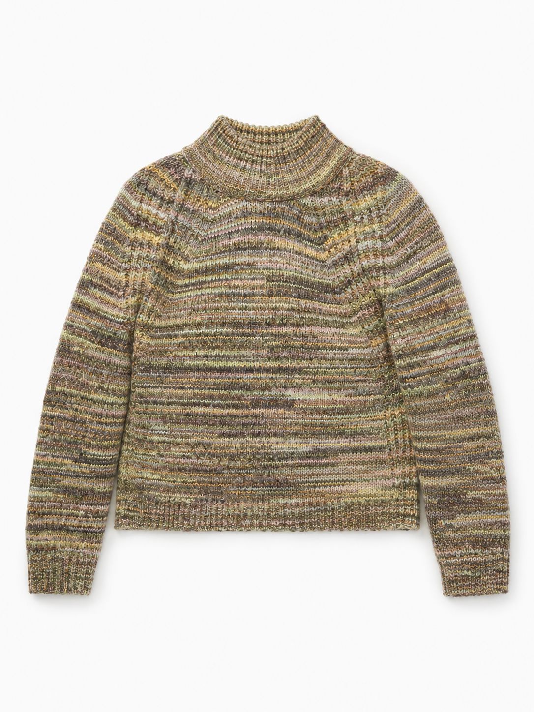 Space Dye Boxy Mock-Sweaters-Uniquities