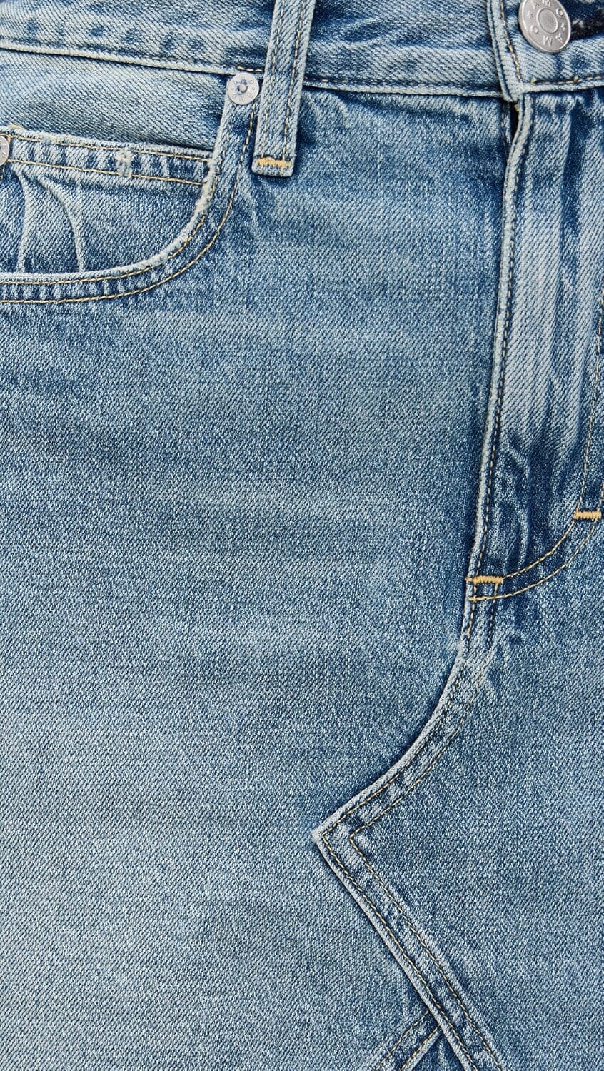 Alexis Skirt With Raw Cut Hem-Denim-Uniquities